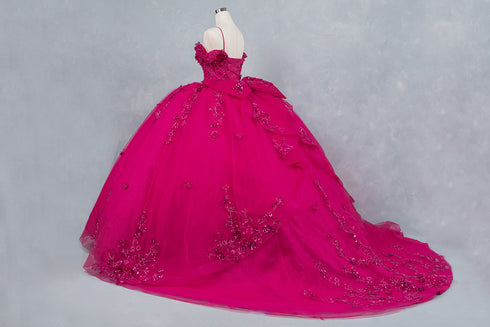 Butterfly Quinceañera Princess Ball Gown for Women, Sizes 4/XS-16/3X